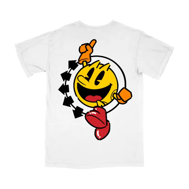 Polydor Blink-182 Pac-Man x Blink-182 Smiley maglietta bianca