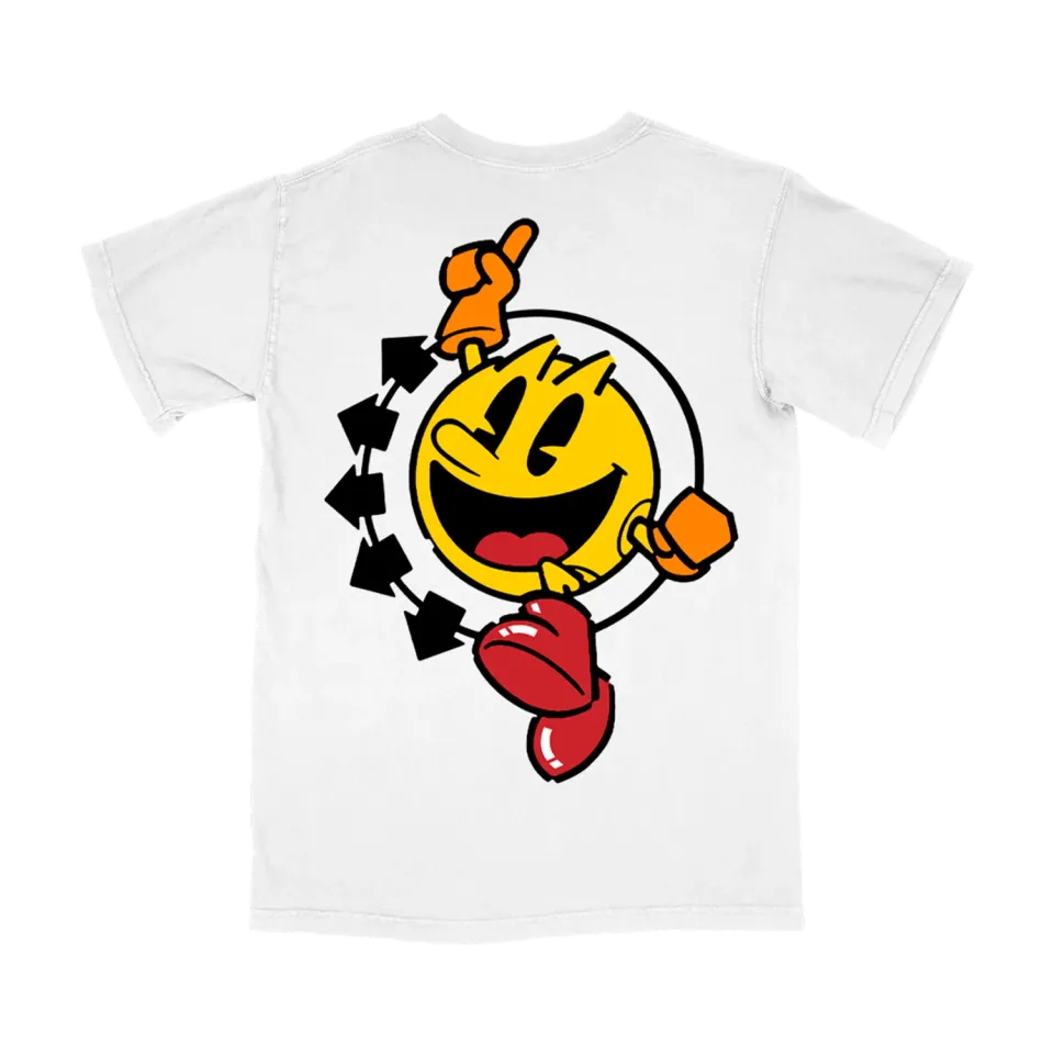 Polydor Blink-182 Pac-Man x Blink-182 Smiley maglietta bianca