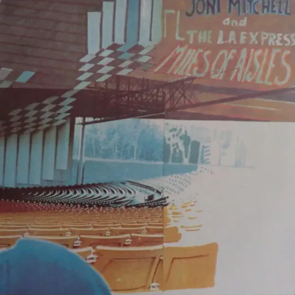 Joni Mitchell Miles Of Aisles doppio vinile 2xLP folk rock Italia