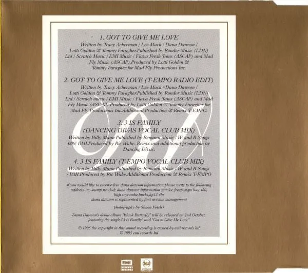 Dana Dawson Got to Give Me Love maxi CD usato
