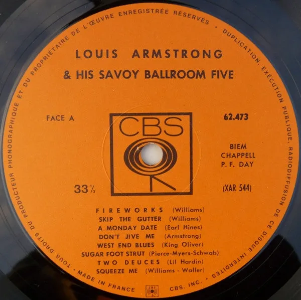 Louis Armstrong V.S.O.P. Vol. 4 LP compilation