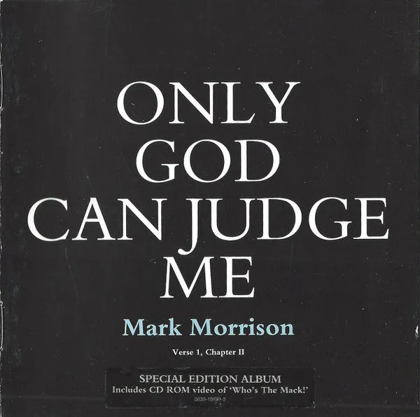 Mark Morrison Only God Can Judge Me CD album special
