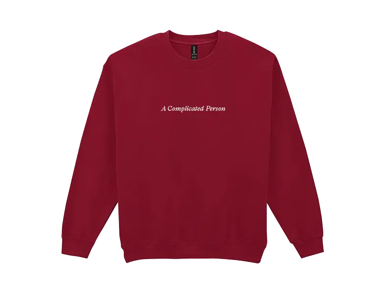 A Complicated Person felpa sweat girocollo unisex