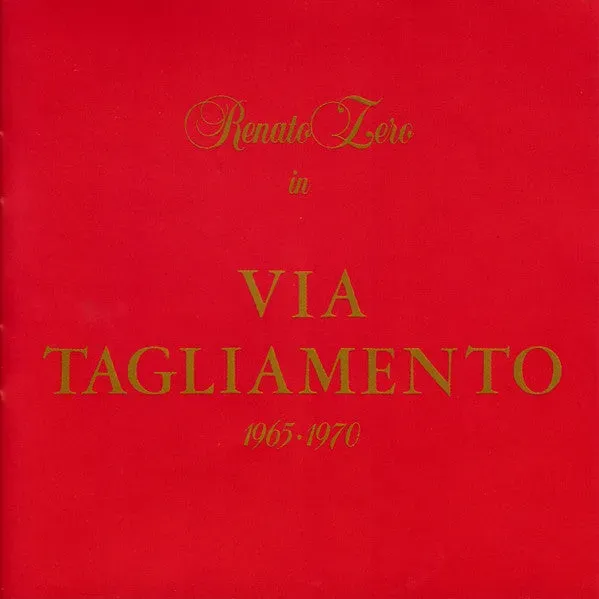 Renato Zero Via Tagliamento 1965 1970 2xCD vocal pop