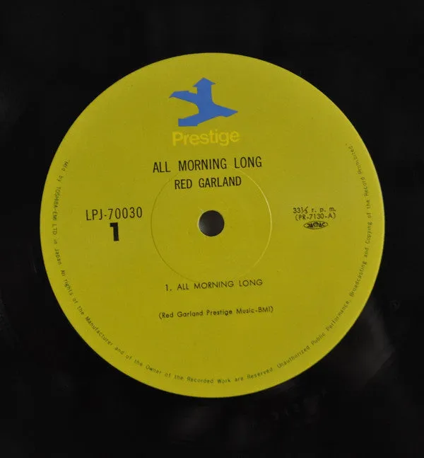 Red Garland All Mornin' Long vinile LP mono hard bop