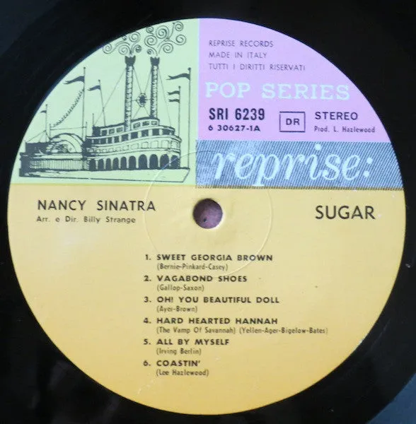Nancy Sinatra Sugar vinile LP usato VG+ pressaggio Italia 1966