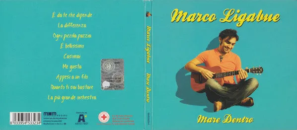 Marco Ligabue Mare Dentro CD album pop VG+