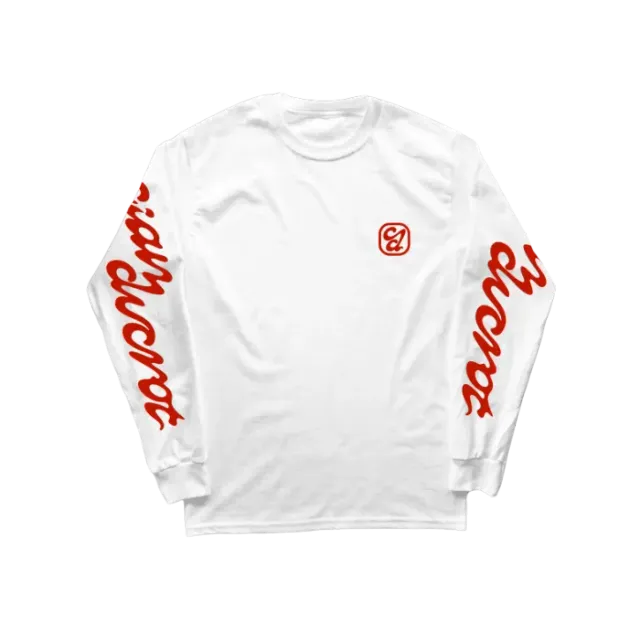 Polydor Cian Ducrot Longsleeve T-Shirt Bianca Cotone S-XXL