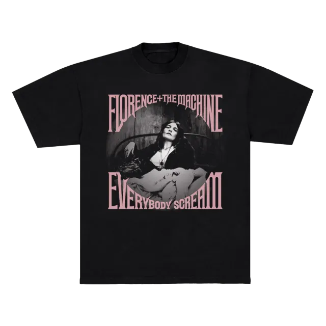 Florence Everybody Scream t-shirt nera cotone