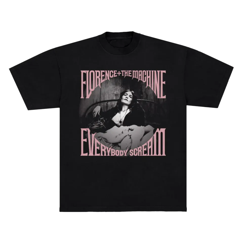 Florence Everybody Scream t-shirt nera cotone