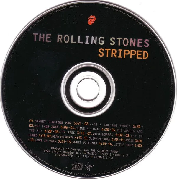 Rolling Stones Stripped CD album enhanced 1995