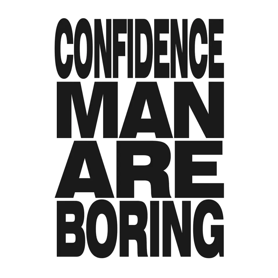 Sam Fender Con Man Are Boring Poster A3 Bianco