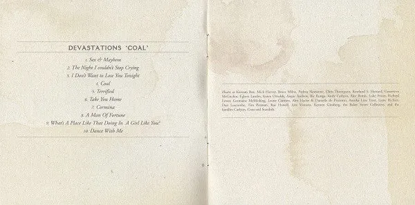 Devastations Coal CD album art rock usato