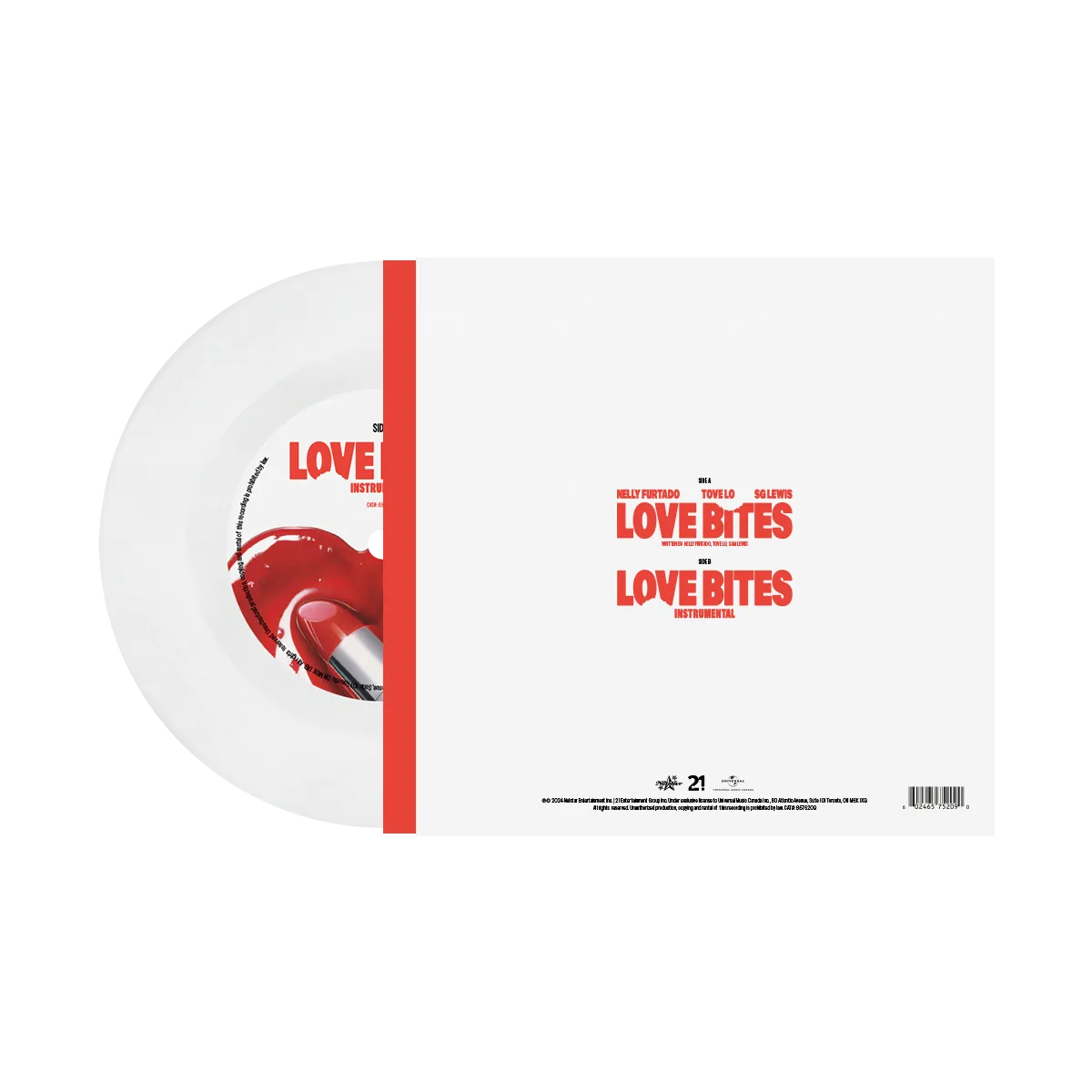 Nelly Furtado Love Bites 7" vinile bianco edizione limitata