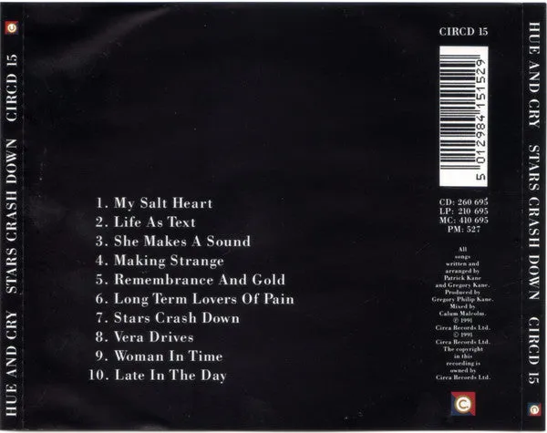 Hue & Cry Stars Crash Down CD album soul jazz
