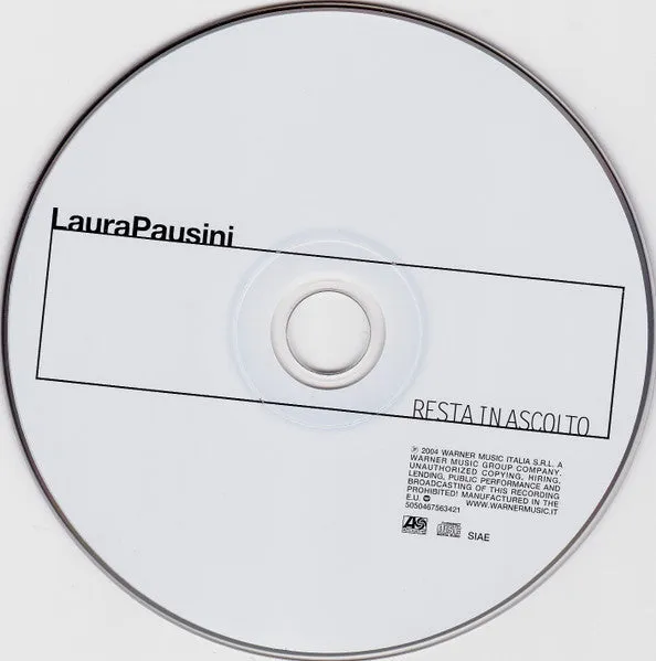 Laura Pausini Resta In Ascolto CD + DVD edizione speciale