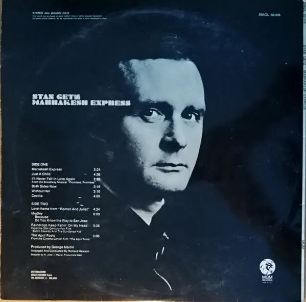 Stan Getz Marrakesh Express LP jazz contemporaneo