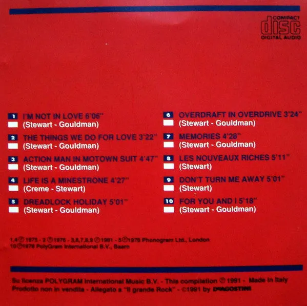 10cc CD compilation art rock De Agostini 1991