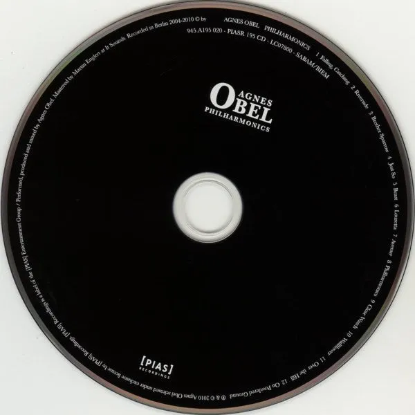 Agnes Obel Philharmonics CD album folk