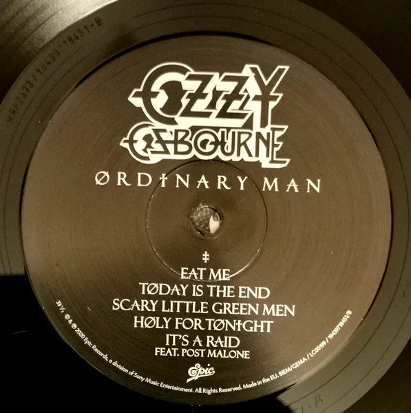 Ozzy Osbourne Ordinary Man vinile LP 140g Mint