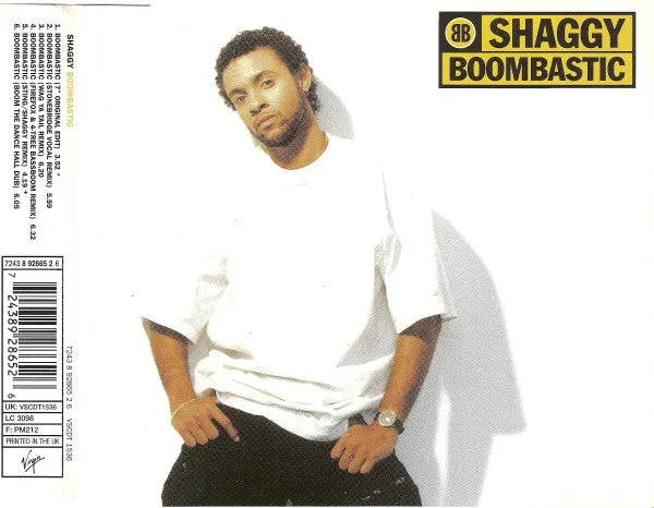Shaggy Boombastic CD maxi singolo usato VG+ remix