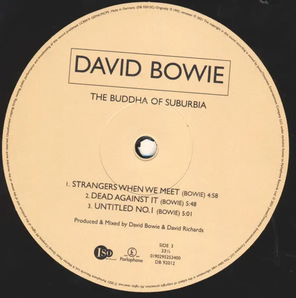 David Bowie Buddha Of Suburbia 2xLP remaster 2022 mint