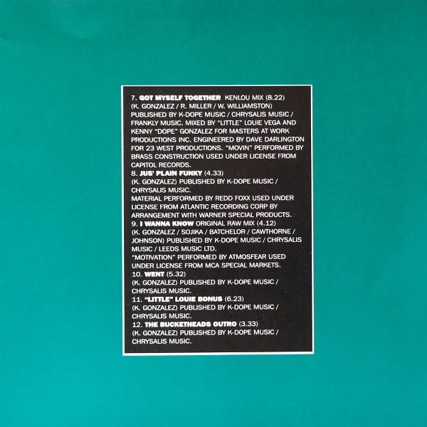Bucketheads All In The Mind CD album house anni 90