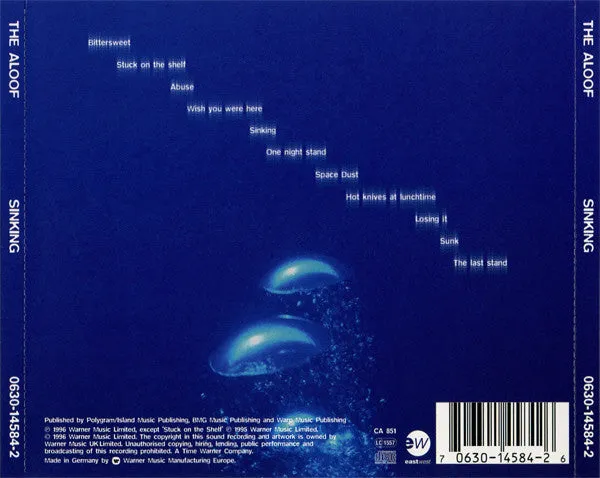 The Aloof Sinking CD trip hop VG+