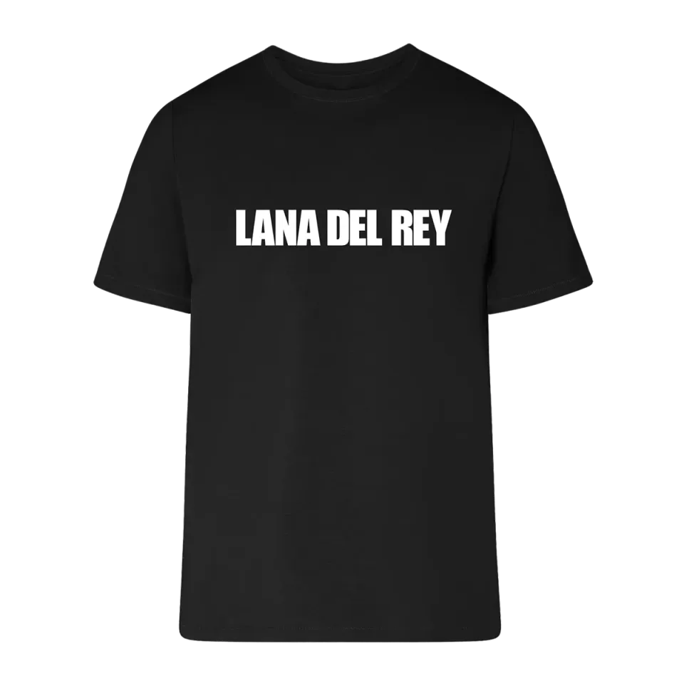Lana Del Rey Logo maglietta nera oversize cotone
