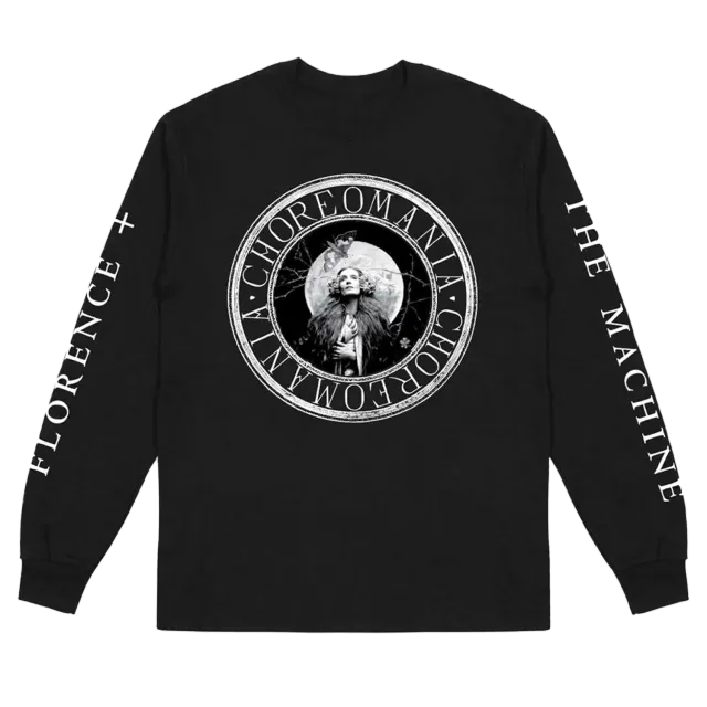 Florence + The Machine Choreomania Maglia Manica Lunga Nera Cotone