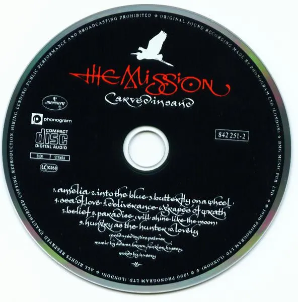 The Mission Carved In Sand CD album NM