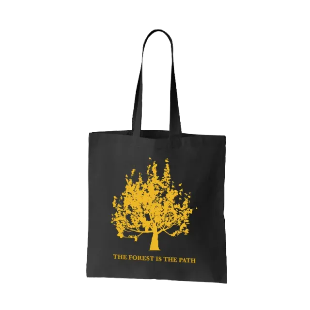 Snow Patrol tote bag nera in cotone con logo