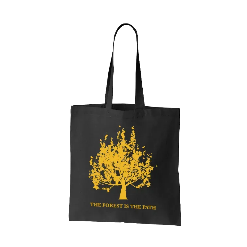 Snow Patrol tote bag nera in cotone con logo