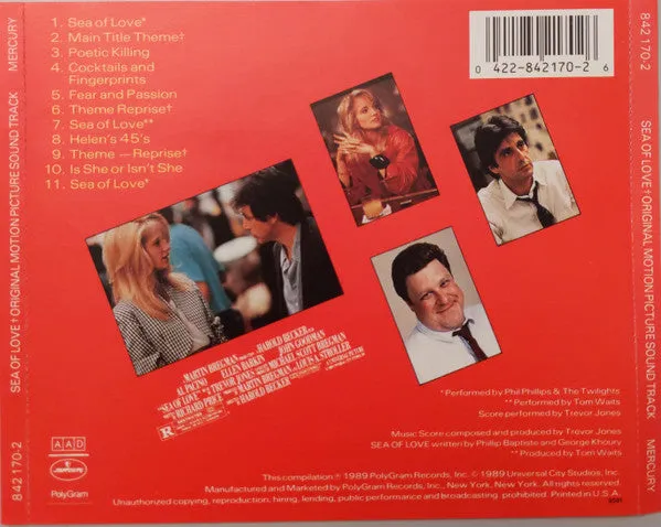 Trevor Jones Sea Of Love CD colonna sonora usata