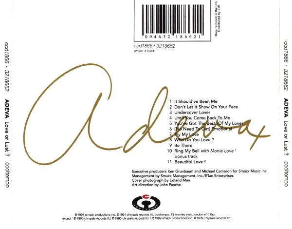 Adeva Love Or Lust? CD album usato garage house