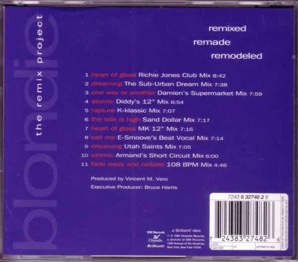 Blondie Remixed Remade Remodeled CD compilation VG