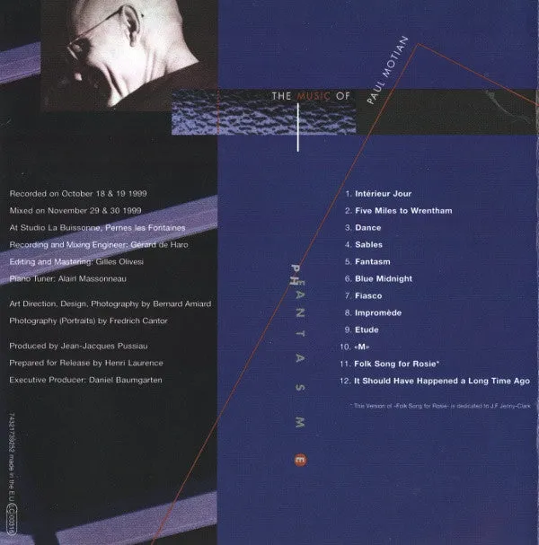 Oliva Chevillon Motian Fantasm CD album 2000