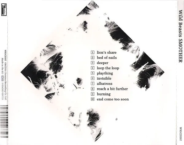 Wild Beasts Smother CD album VG+ indie rock
