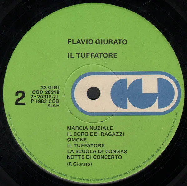 Flavio Giurato Il Tuffatore vinile LP 1982 con insert