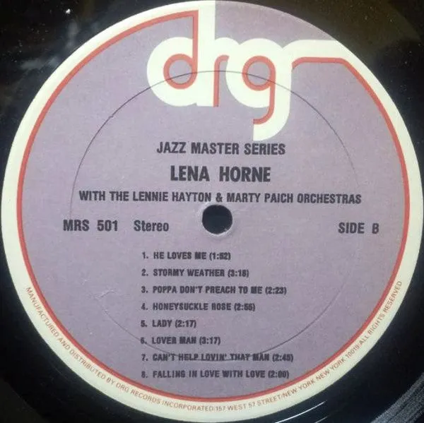 Lena Horne Lennie Hayton Marty Paich LP vinile usato