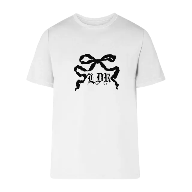 Polydor White T-Shirt with Ribbon maglietta cotone bianca