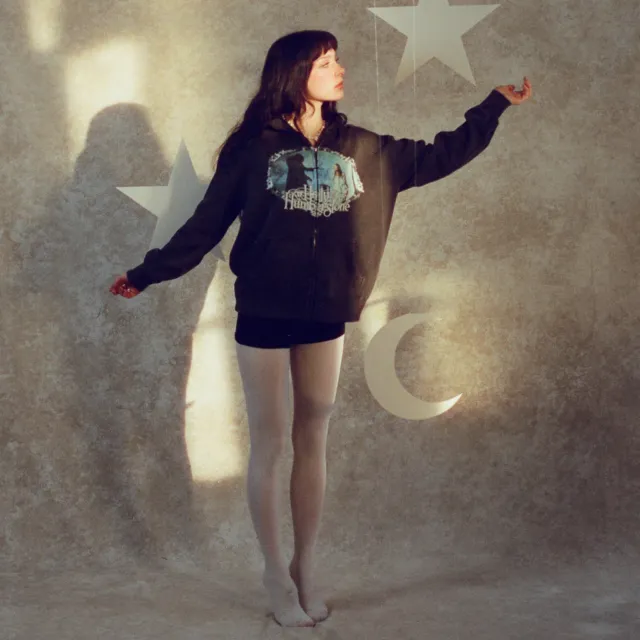 Holly Humberstone Cruel World felpa zip nera hoodie