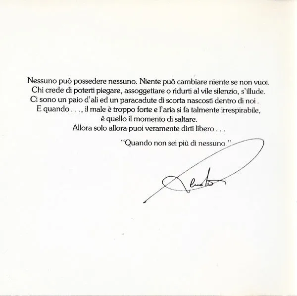Renato Zero Quando Non Sei Più Di Nessuno CD 1993